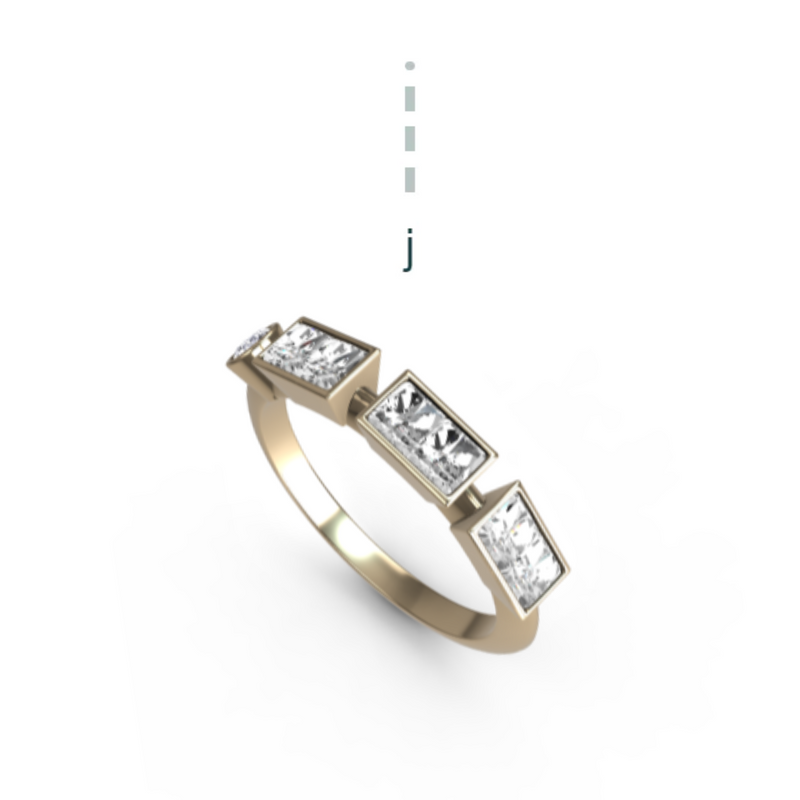 “j” Amanti Rings - 18ct Yellow Gold