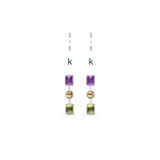 "K" Aquafiore Earrings - Silver