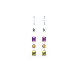 "K" Aquafiore Earrings - 18ct Yellow Gold