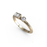 “n” Amanti Rings - 18ct Yellow Gold