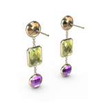 "R" Aquafiore Earrings - 18ct Yellow Gold