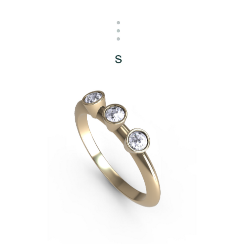 “s” Amanti Rings - 18ct Yellow Gold