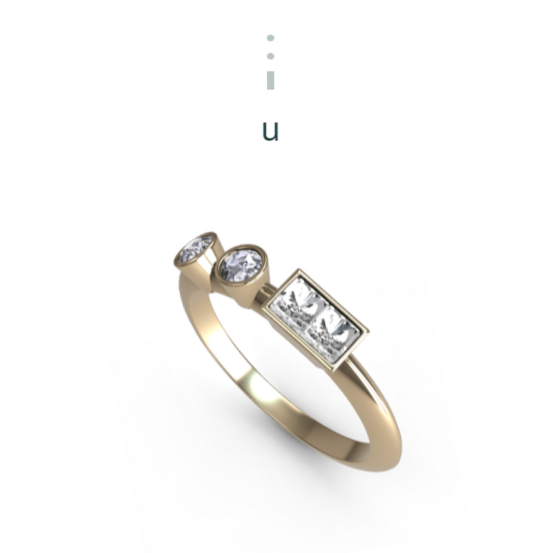 “u” Amanti Rings - 18ct Yellow Gold