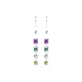 "Z" Aquafiore Earrings - Silver